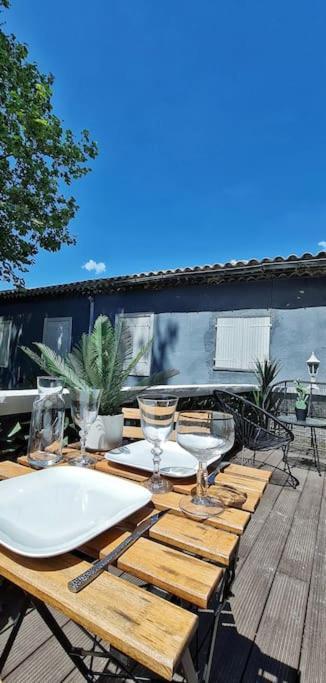 카르카손 #New#Terrasse Sud Ouest#Pied De La Cite #1 아파트 외부 사진
